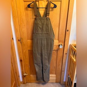 REI women's overalls. Olive green, size 6